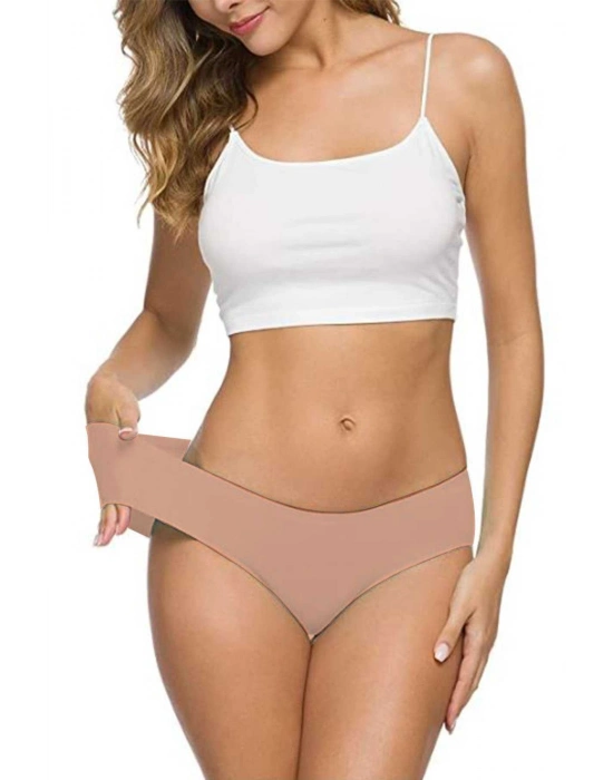 3 Adet Kadın Dikişsiz Lazer Kesim Esnek İz yapmayan Külot S6