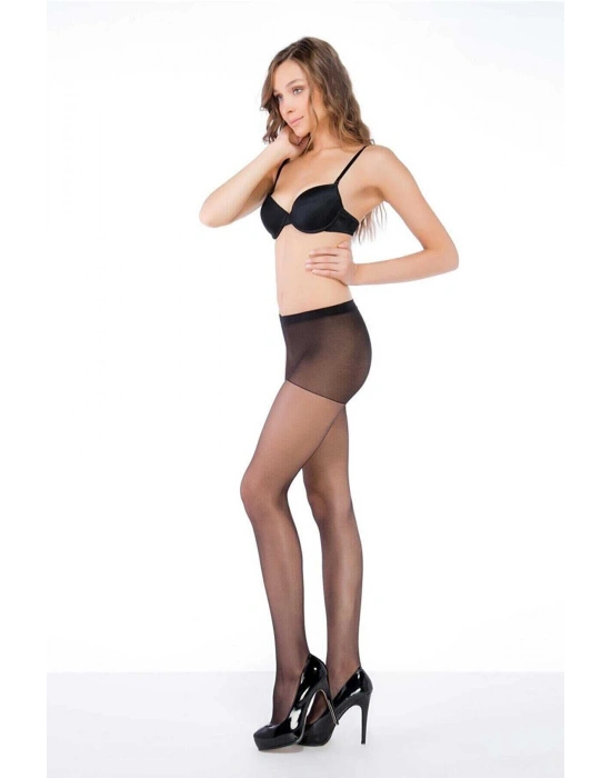 3 Adet Kadın Super İnce Mat 15 Den Külotlu Çorap Siyah