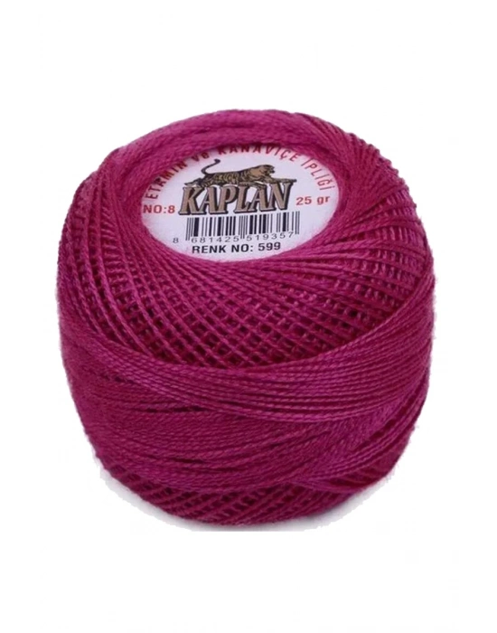 3 Adet Kaplan Etamin Ve Kanaviçe İpi 8 No Kod/Renk: 602 - 599 - 1015 - Ryl