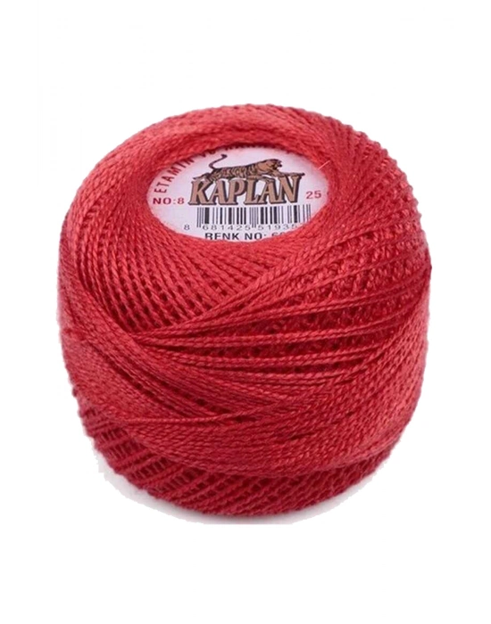 3 Adet Kaplan Etamin Ve Kanaviçe İpi 8 No Kod/Renk: 742 - 666 - 550 - Ryl