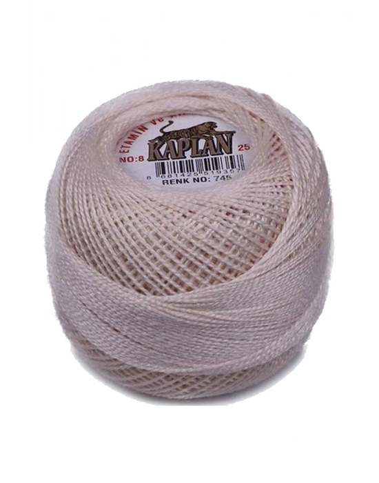 3 Adet Kaplan Etamin Ve Kanaviçe İpi 8 No Kod/Renk: 745 - 345 - 203 - Ryl