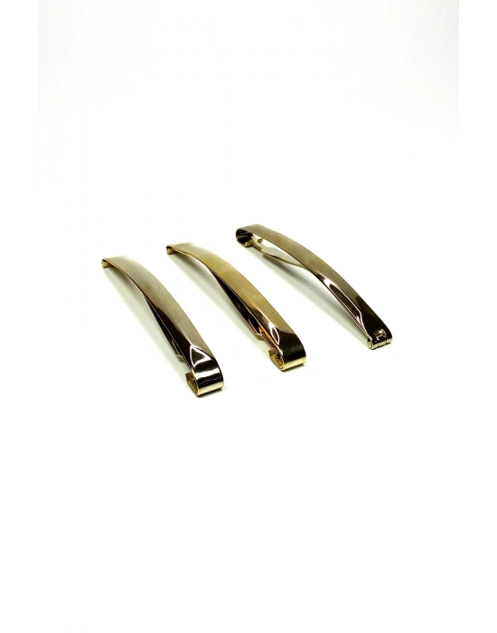 3 Adet Metal Klasik Saç Tokası Orijinal 9 cm
