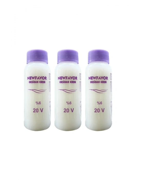 3 Adet Oksidan Krem Saç Boya Sıvısı 6lık 20 volüme 60 ml