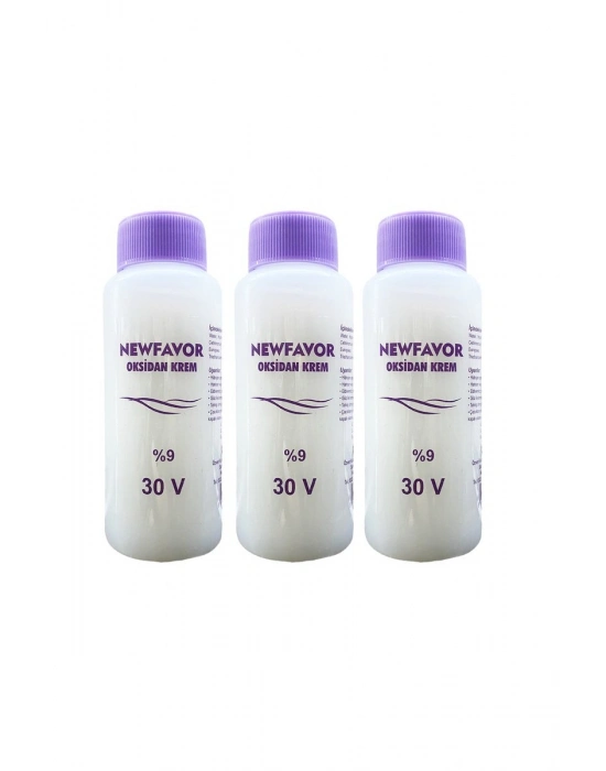 3 Adet Oksidan Krem Saç Boya Sıvısı 9luk 30 volüme 60 ml