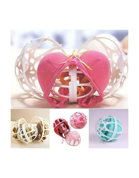 3 Adet Plastik Sütyen Koruyucu Yıkama Topu