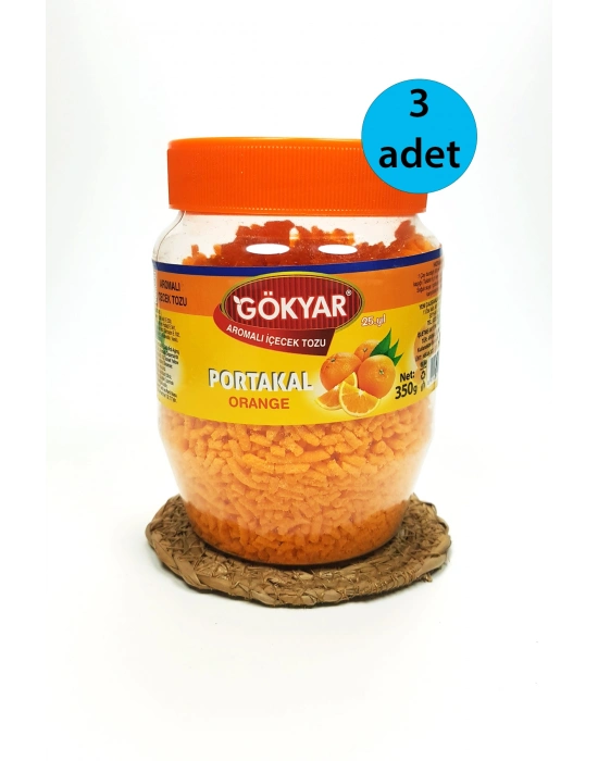 3 Adet Portakal Aromalı Toz Içecek Oralet 3x350 gr