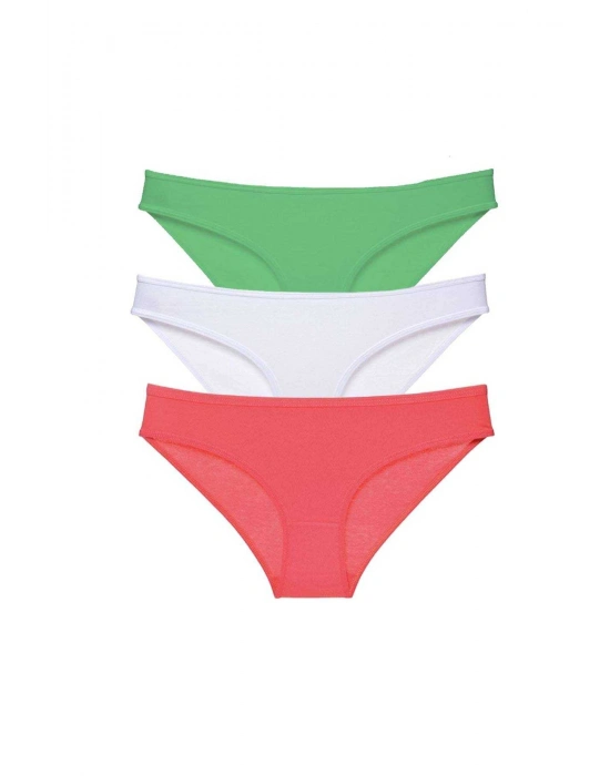 3 adet Süper Eko Set Likralı Kadın Slip Külot 546