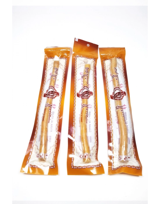 3 Adet Taze Doğal Diş Fırçası Misvak Vakumlu Paket 20 cm Büyük Boy