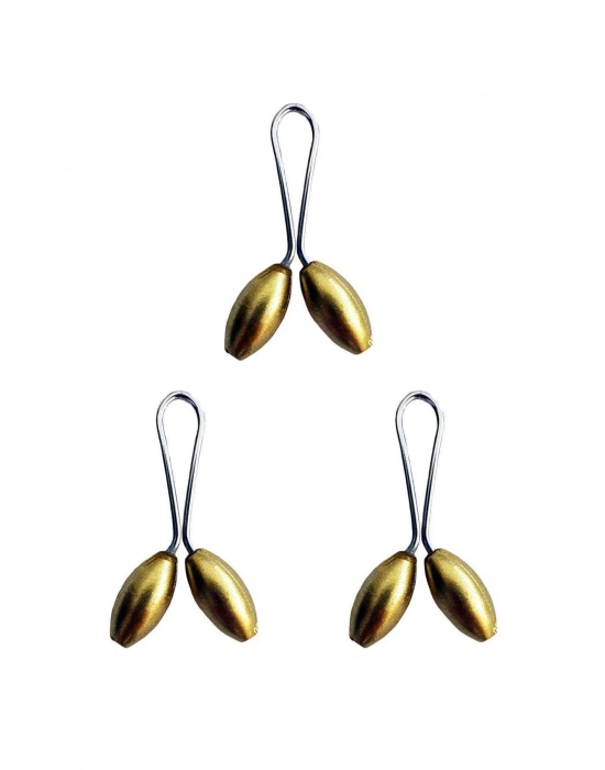 3 Adet Tesettür Eşarp ve Şal Klipsi Sarı