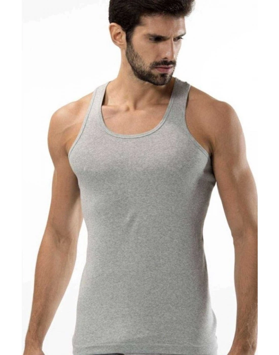 3 adet Tutku Ribana Spor Erkek Gri Atlet 0118