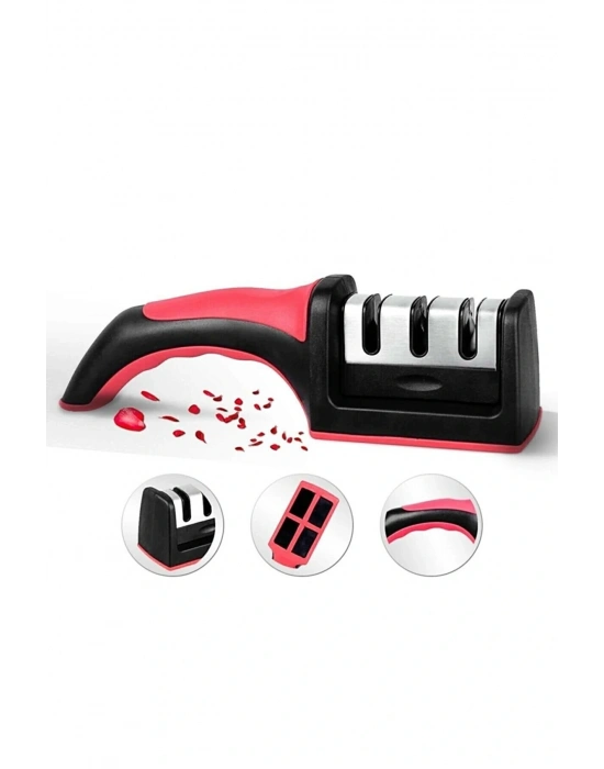 3 Aşamalı Bıçak Makas Bileyici Keskinleştirme Aleti