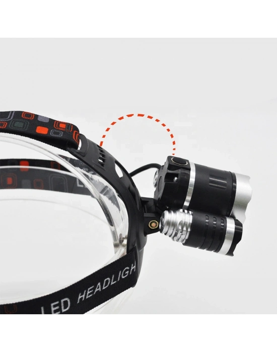 3 Başlıklı Şarjlı Kafa Feneri Wt-256