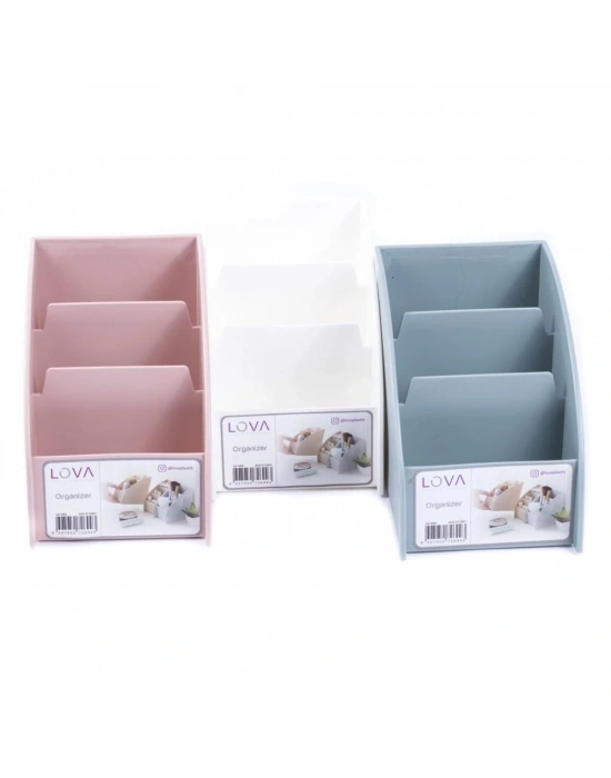 3 Bölmeli Çok Amaçlı Masaüstü Organizer (3 Adet )