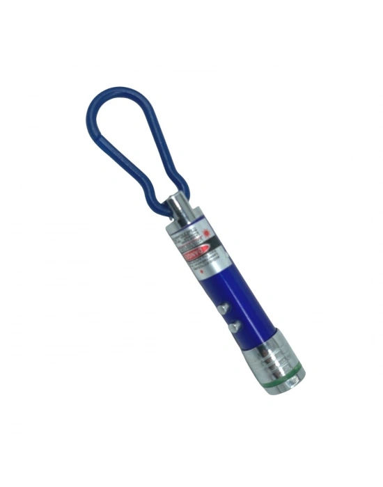 ®   3 Fonksiyonlu Kırmızı Beyaz Işıklı Led Lazer Kedi Köpek Oyuncak Anahtarlık