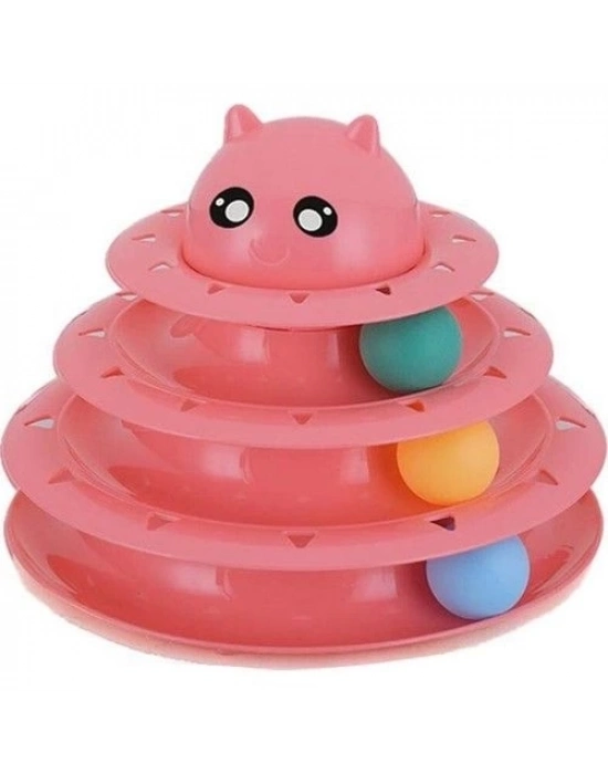 3 Katlı Kedi Oyuncağı Turntable Cat Toy