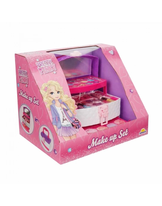 ® 3 Katmanlı Taşıma Çantalı Makyaj Seti Oyuncak