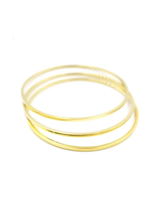 3lü Ajda Bilezik - 60mm - Altın