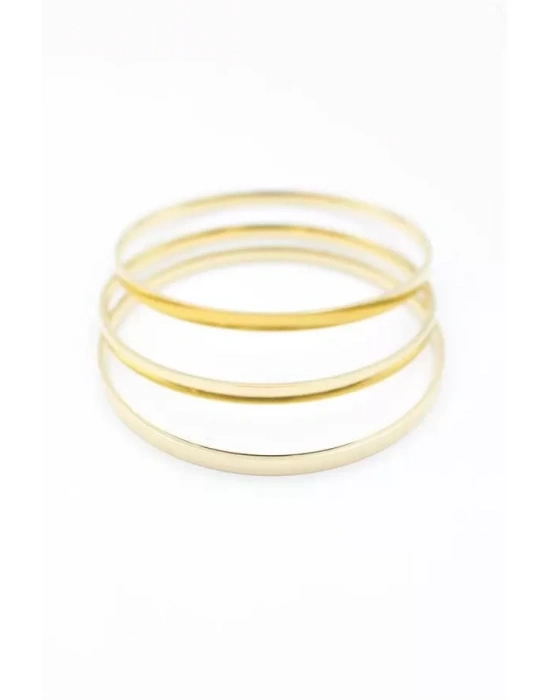 3lü Ajda Bilezik-65mm - Altın