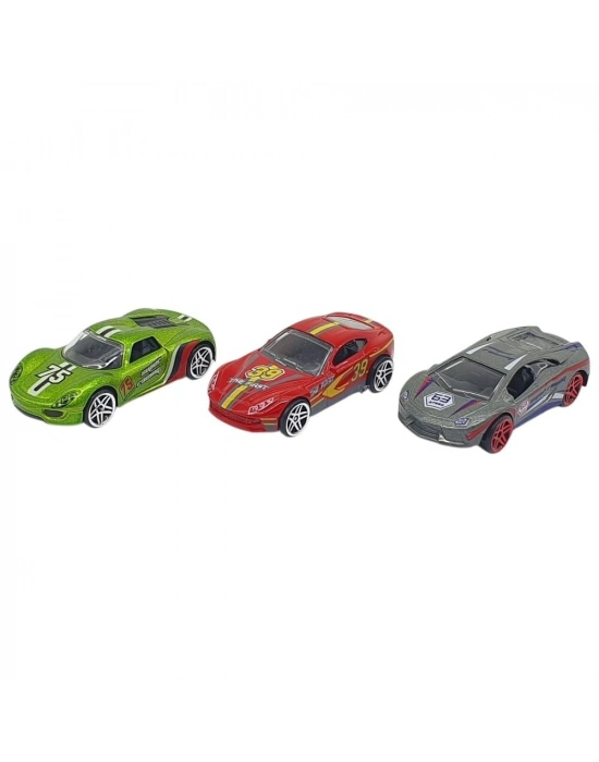 3lü Araba Yarış Seti - Die Cast - DS045