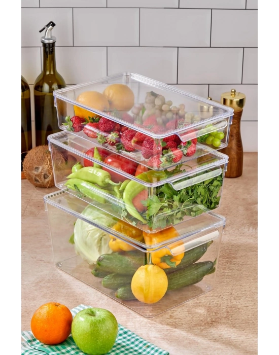 3 Lü Buzdolabı Organizeri MIX Set (3 lt + 4,5 lt + 6 lt)