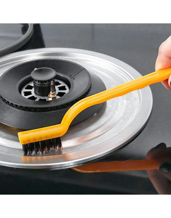 3 Lü Detay Temizlik Fırça Seti  Araba -mutfak Ocak - Fayans Temizlik Fırça (bakır- Demir- Plastik)