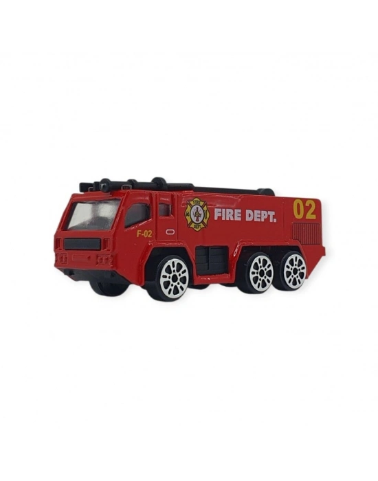 3lü İş Makinaları Road Seti - Die Cast - DS044 - İtfaiye