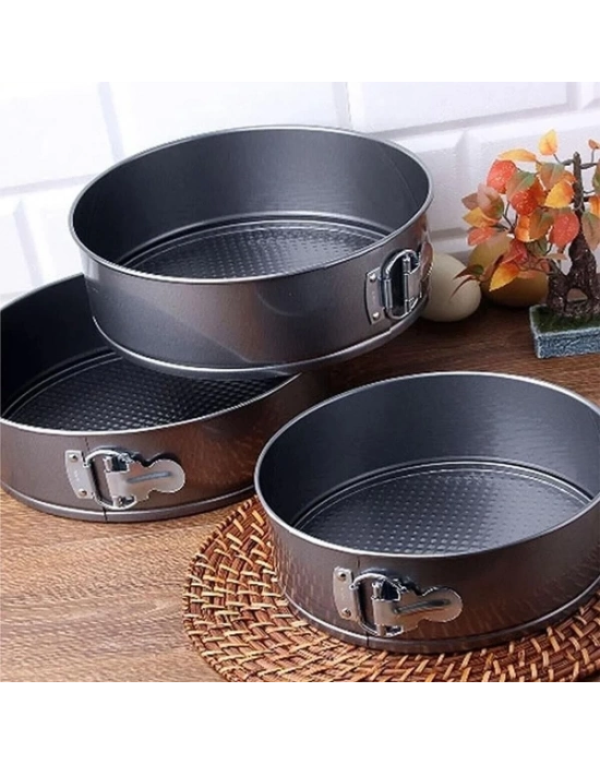 3lü Kelepçeli Kek Kalıbı Seti