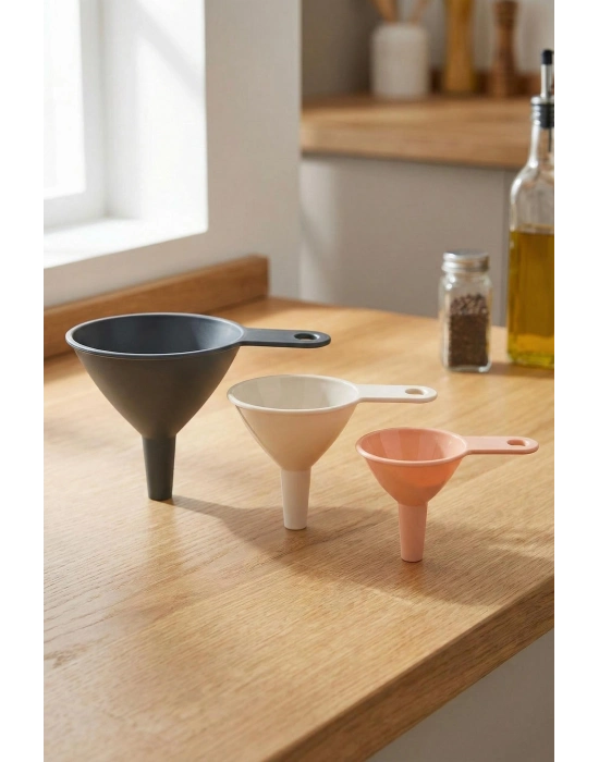 3lü Mini Huni Seti (7 cm x 11 cm x 8,5 cm)