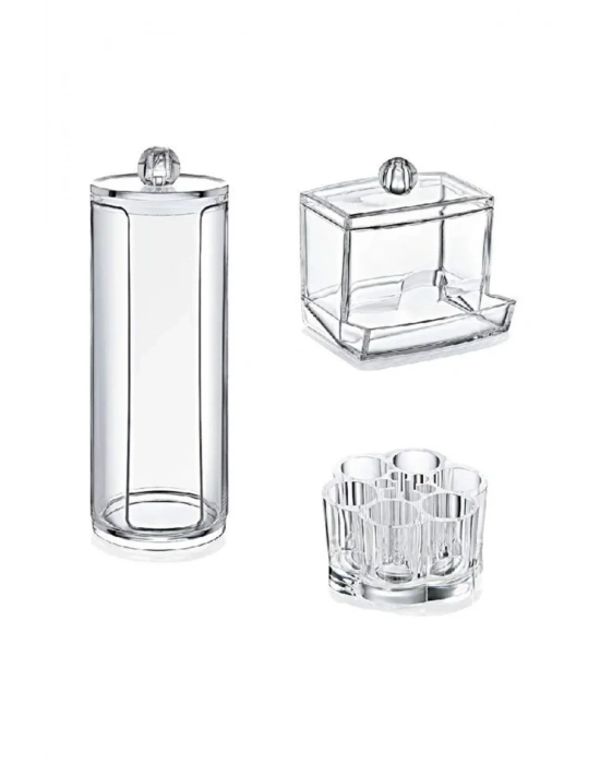 3lü Organizer Makyaj Kozmetik Organizeri