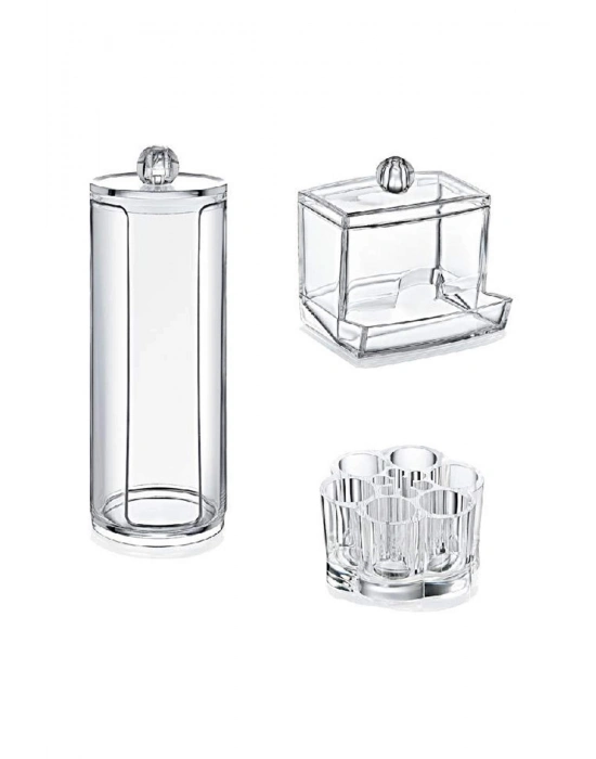 3lü Organizer Makyaj Kozmetik Organizeri