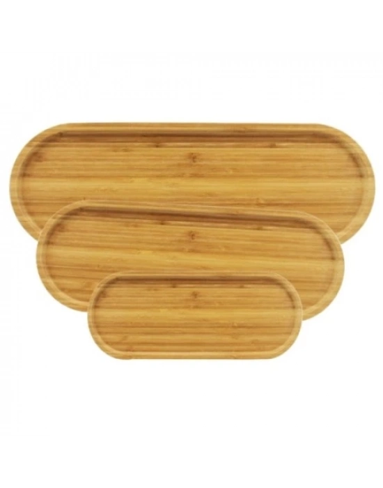 3lü Oval Sunum Tabağı Seti