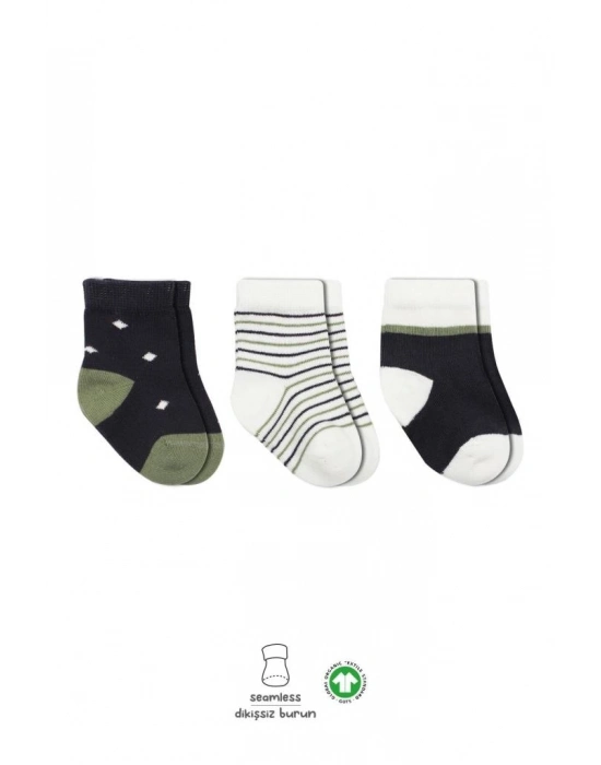 3Lü Penye Erkek Soket Çorap 10111 Antrasit