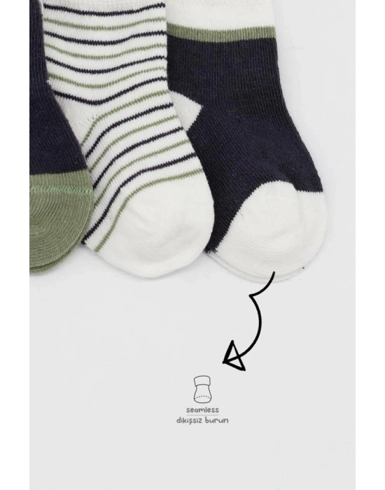 3Lü Penye Erkek Soket Çorap 10111 Antrasit