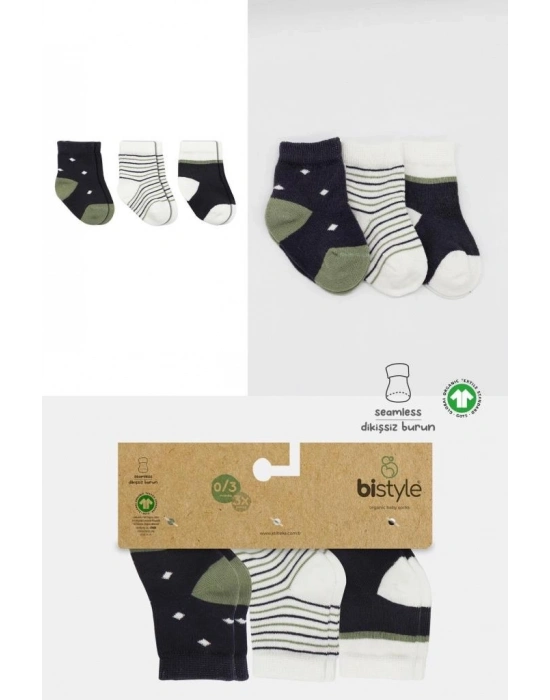 3Lü Penye Erkek Soket Çorap 10111 Antrasit