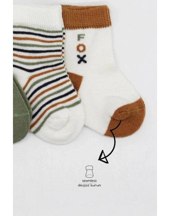 3Lü Penye Soket Çorap 10109 Nil