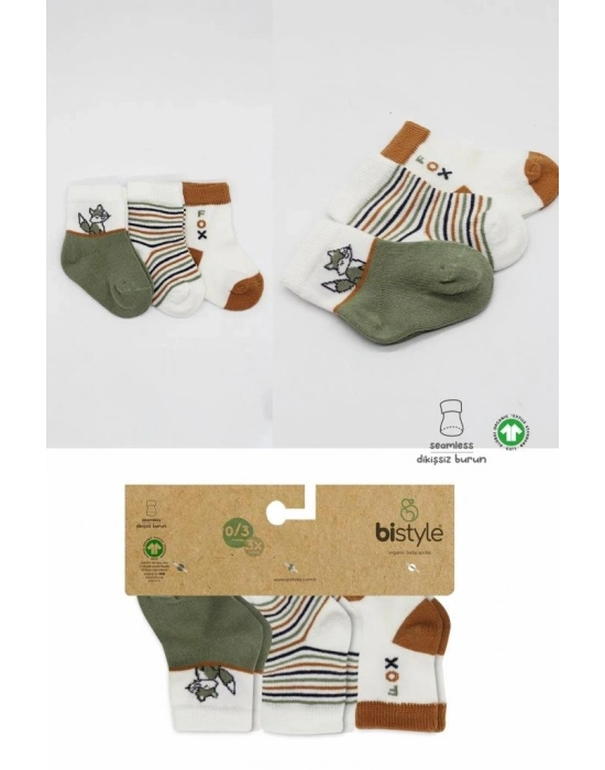 3Lü Penye Soket Çorap 10109 Nil