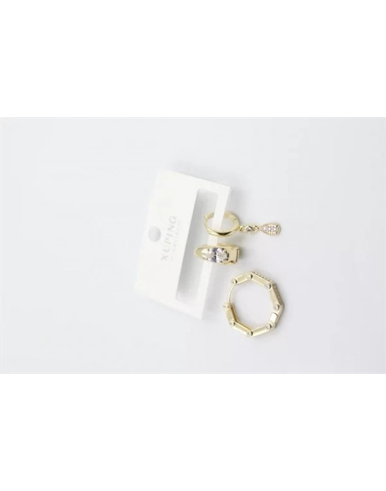 3lü Xuping Küpe - Altın