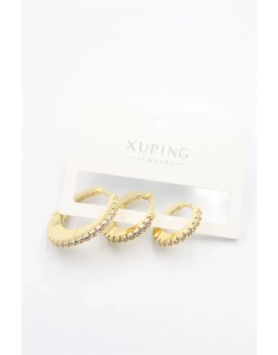 3lü Xuping Küpe - Altın