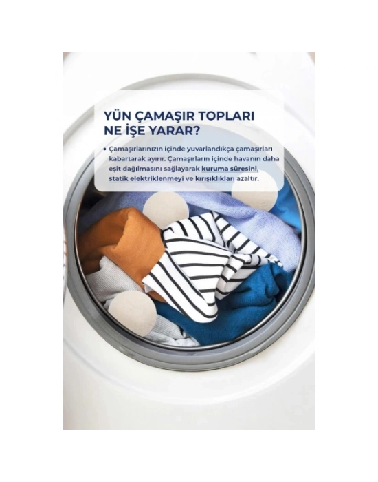 3lü Yün Kurutma Topu Seti