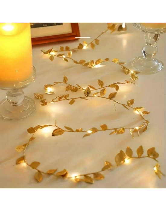 3 Metre Yaldızlı Gold LED Işık