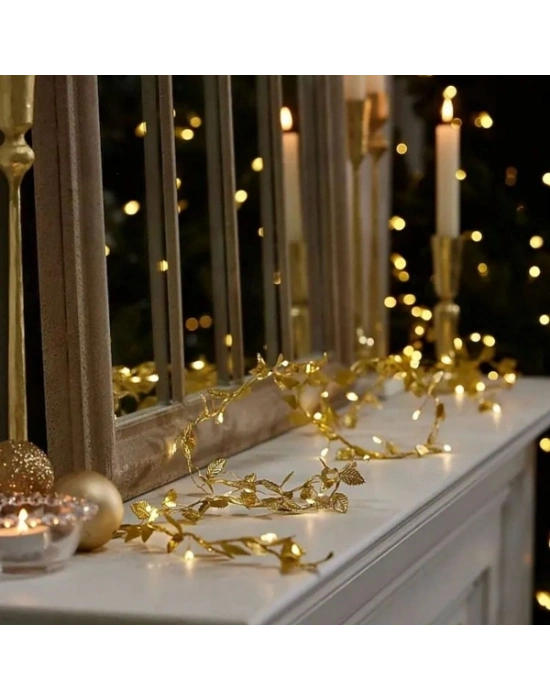 3 Metre Yaldızlı Gold LED Işık