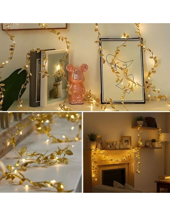 3 Metre Yaldızlı Gold LED Işık