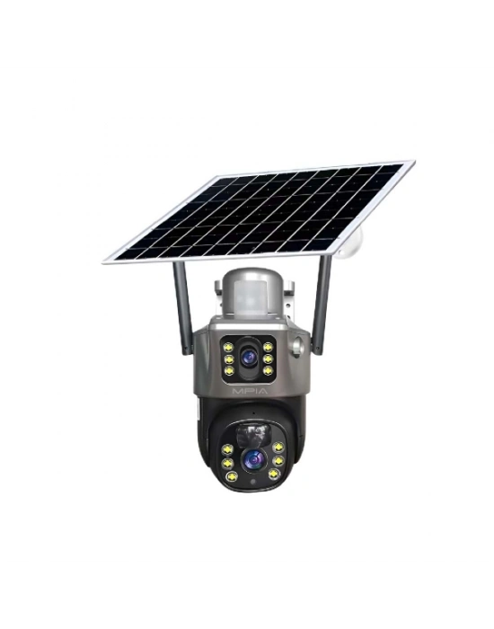 3 MP + 3 MP Çift Lens Solar TF Kart Girişli 4G Kamera