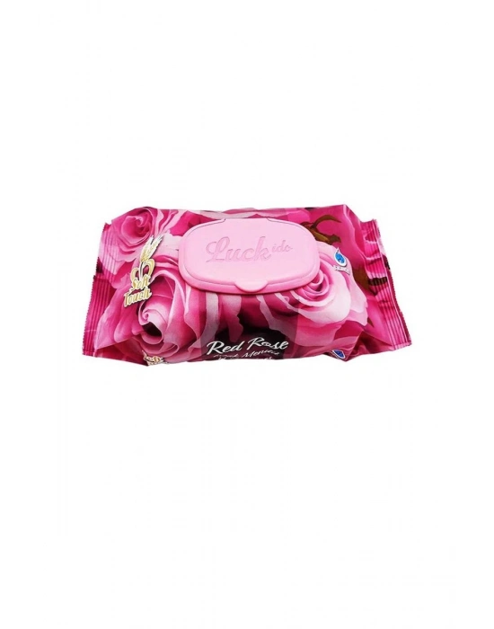 3 Paket Red Rose Islak Havlu Mendil 90 Adet Kapaklı Gül Kokulu