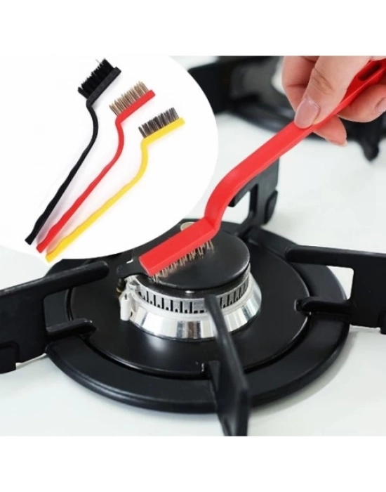 3 Parça Tel Fırça Detaylı Temizlik Seti