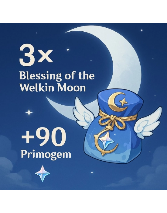 3 X Blessing Of The Welkin Moon