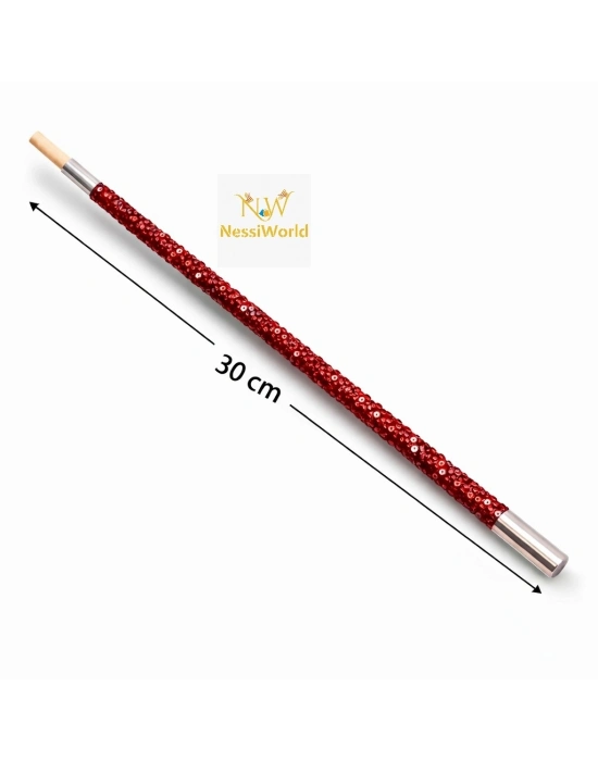 ® 30 cm Kırmızı Payetli Sigara Tutacağı – 1920’ler Gatsby Parti Aksesuarı