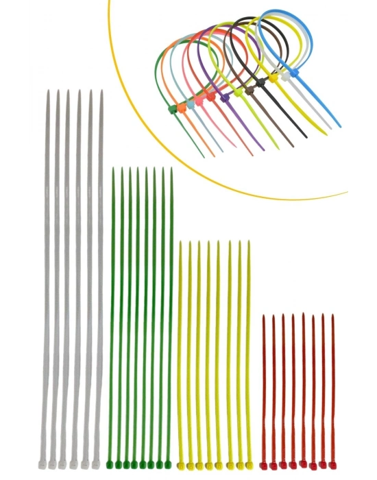 ®  30 Parça Plastik Kablo Kelepçe Seti Kablo Düzenleyici Bağlama Bantları