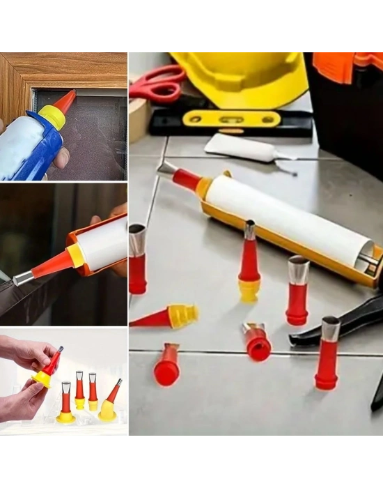 ® 30 Parça Silikon Kalafat Mastik Alet Seti Mastik Ucu