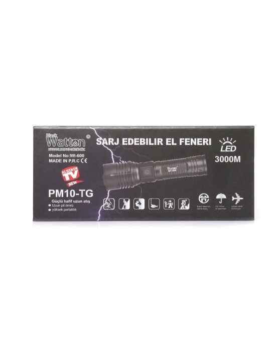 3000 Lümen Güçlü El Feneri Wt-600